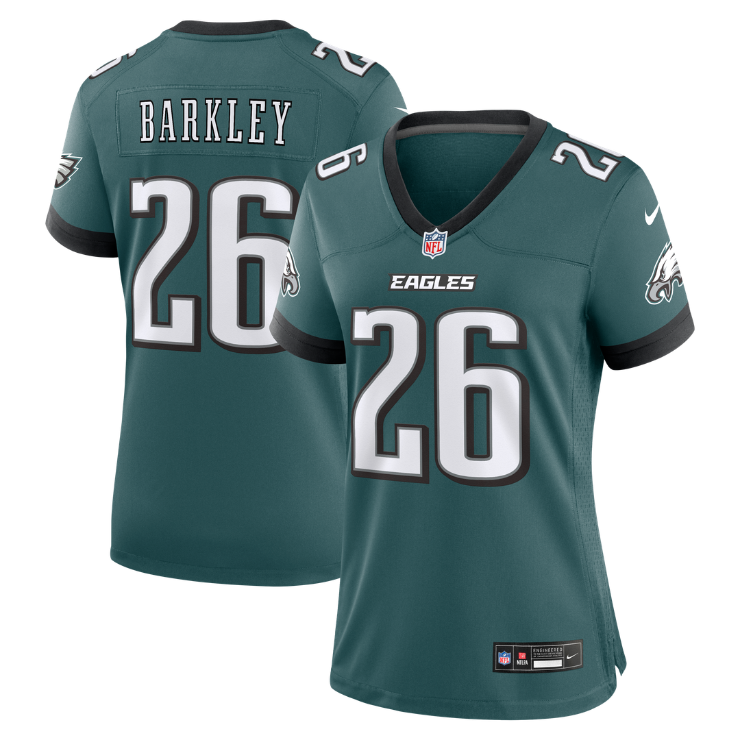Saquon Barkley Philadelphia Eagles Nike Women's Alternate Game Jersey -  Black