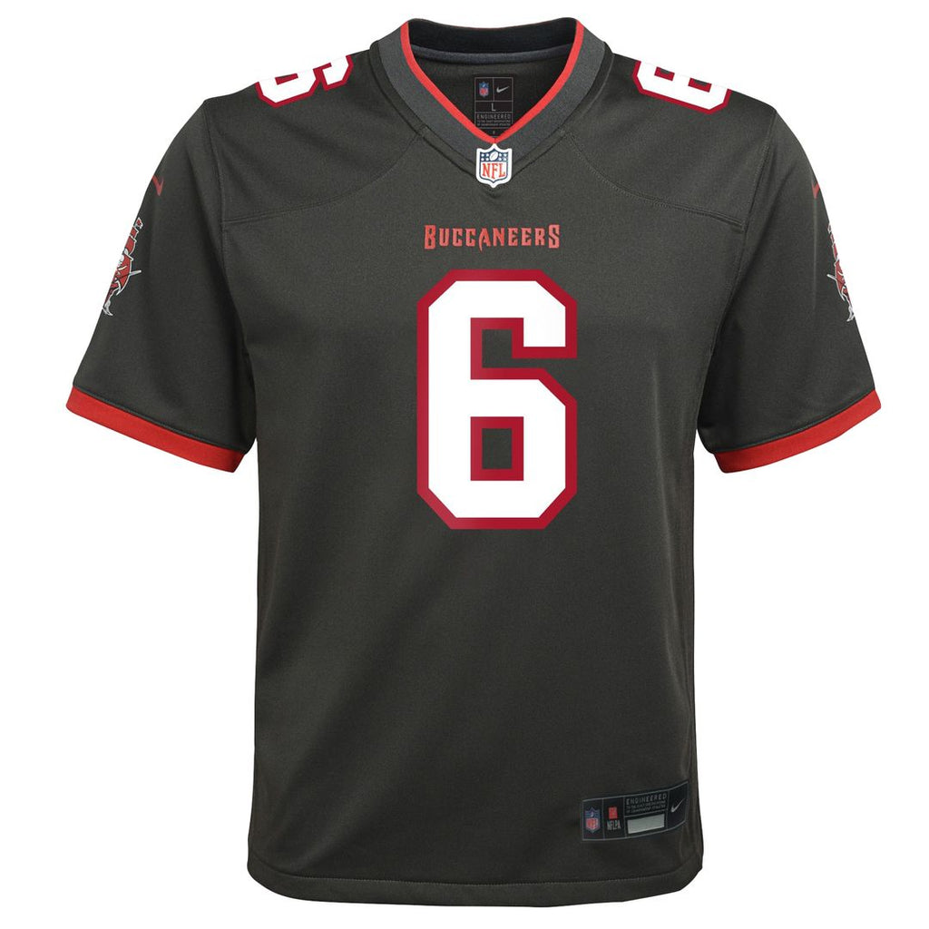Baker Mayfield Tampa Bay Buccaneers Nike Youth Game Jersey - Pewter