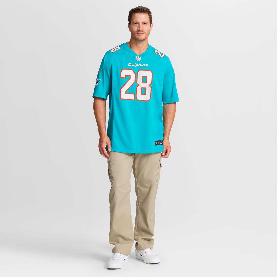 Devon Achane Miami Dolphins Nike Player Game Jersey - Aqua