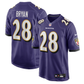 Taven Bryan Baltimore Ravens Nike Team Game Jersey -  Purple