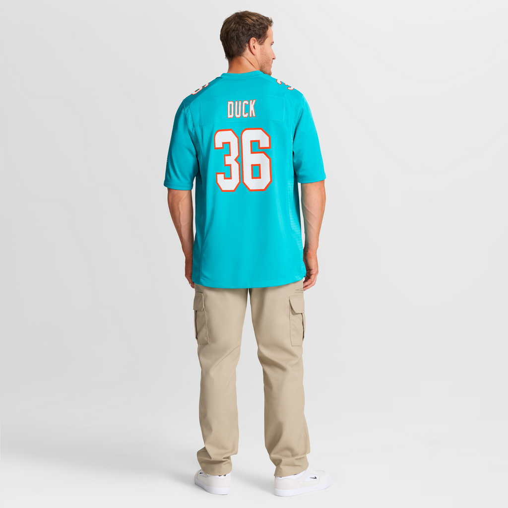 Storm Duck Miami Dolphins Nike  Game Jersey -  Aqua
