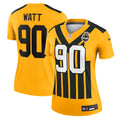 T.J. Watt Pittsburgh Steelers Nike Women's Alternate 1933 Throwback Legend Player Performance Top - Gold