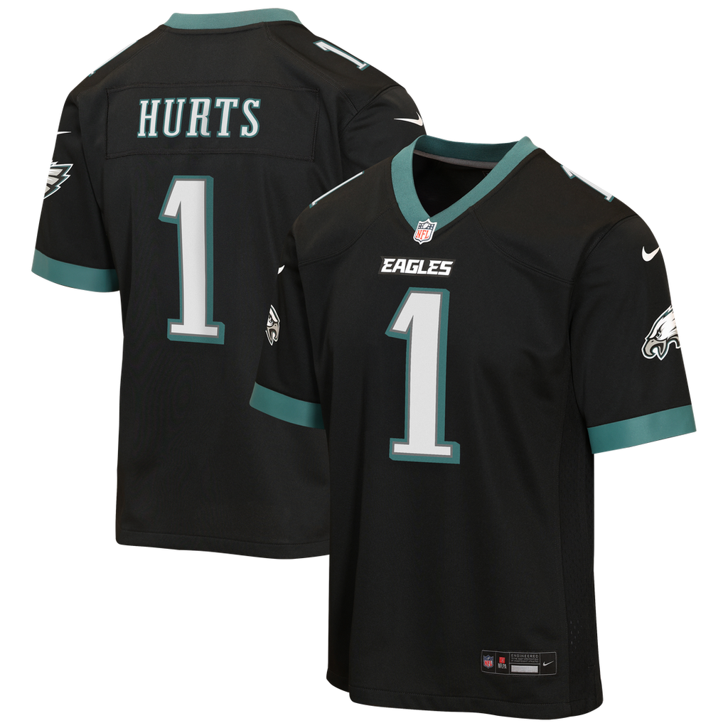 Jalen Hurts Philadelphia Eagles Nike Youth Alternate Game Jersey - Black