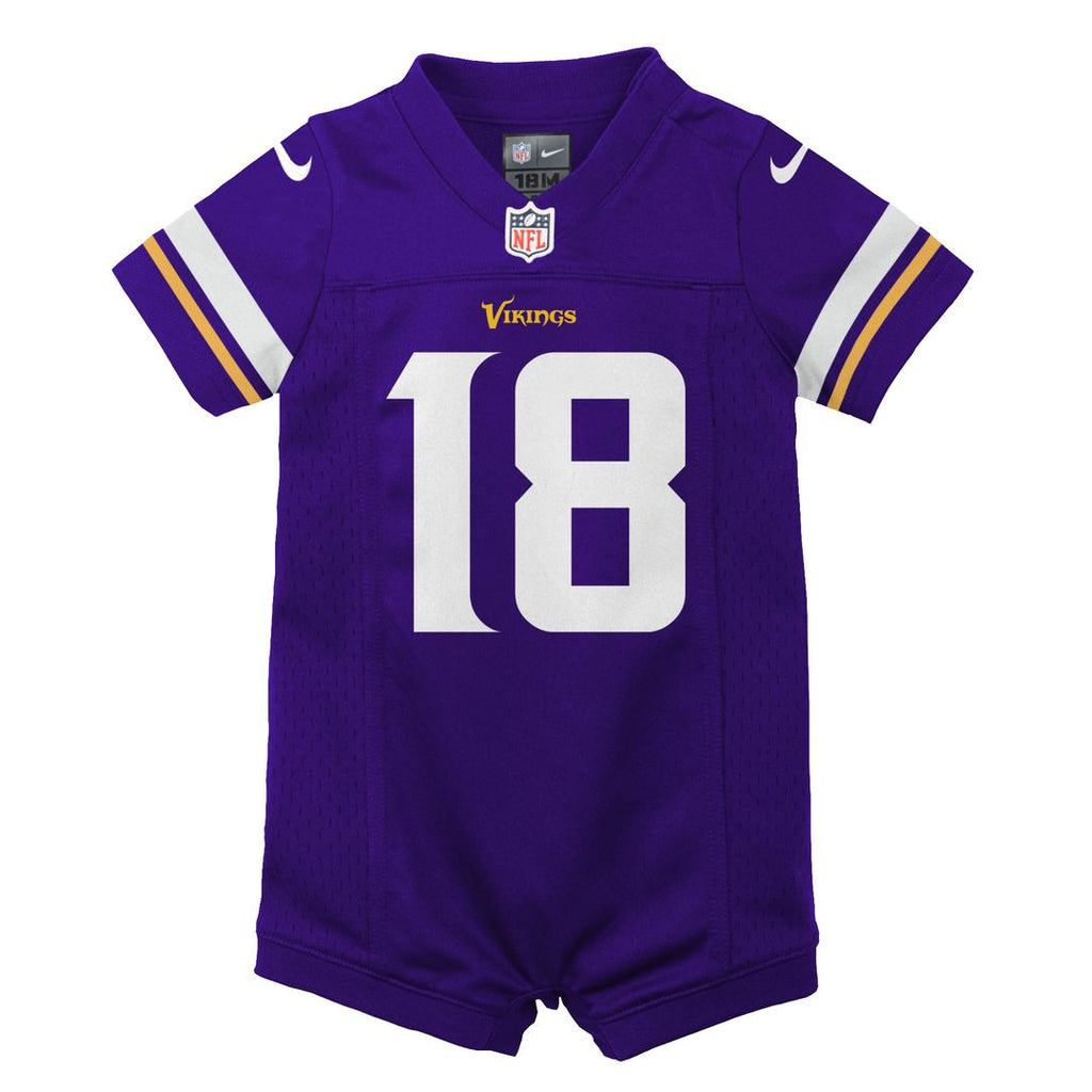 Justin Jefferson Minnesota Vikings Nike Newborn & Infant Game Romper Jersey - Purple