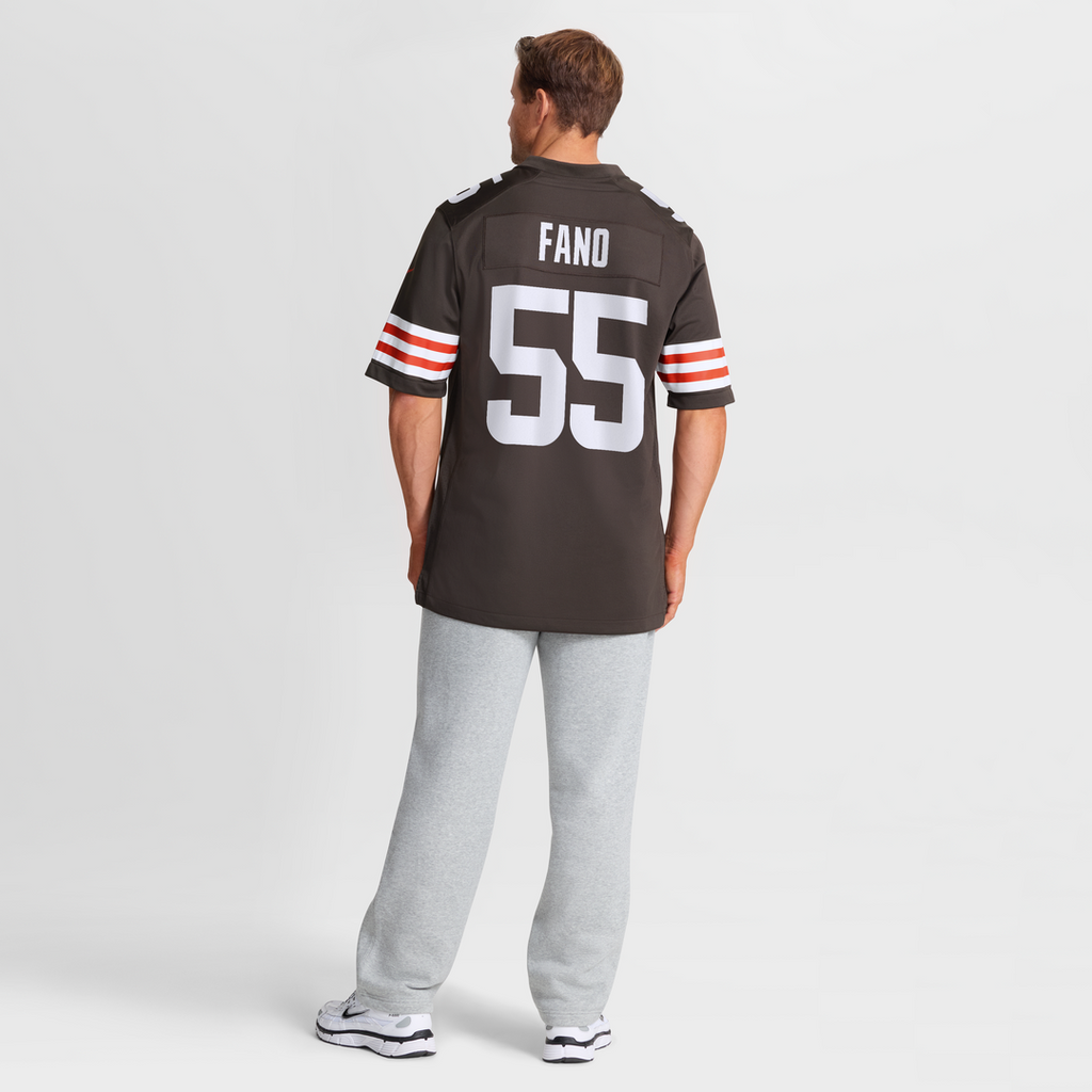 Cleveland Browns Spencer Fano Nike 2026 NFL Draft First Round Pick No. 9 Team Game Jersey - Brown