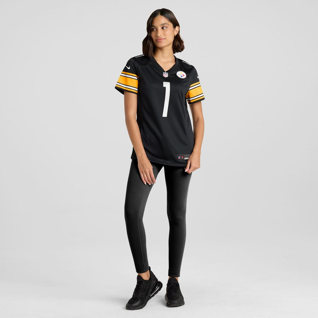 Number 1 Mom Pittsburgh Steelers Nike Women's Game Jersey - Black