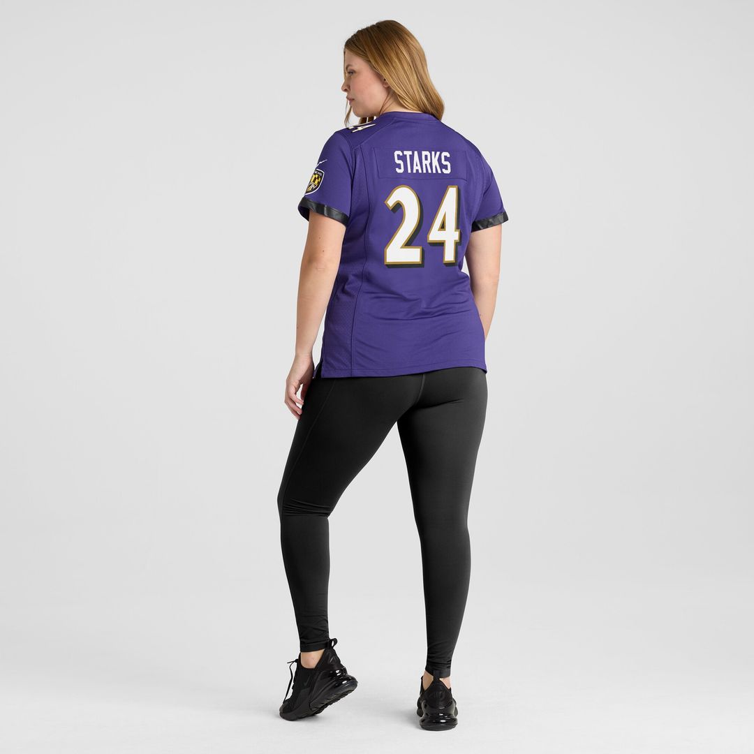 Malaki Starks Baltimore Ravens Nike Women's Team Game Jersey -  Purple