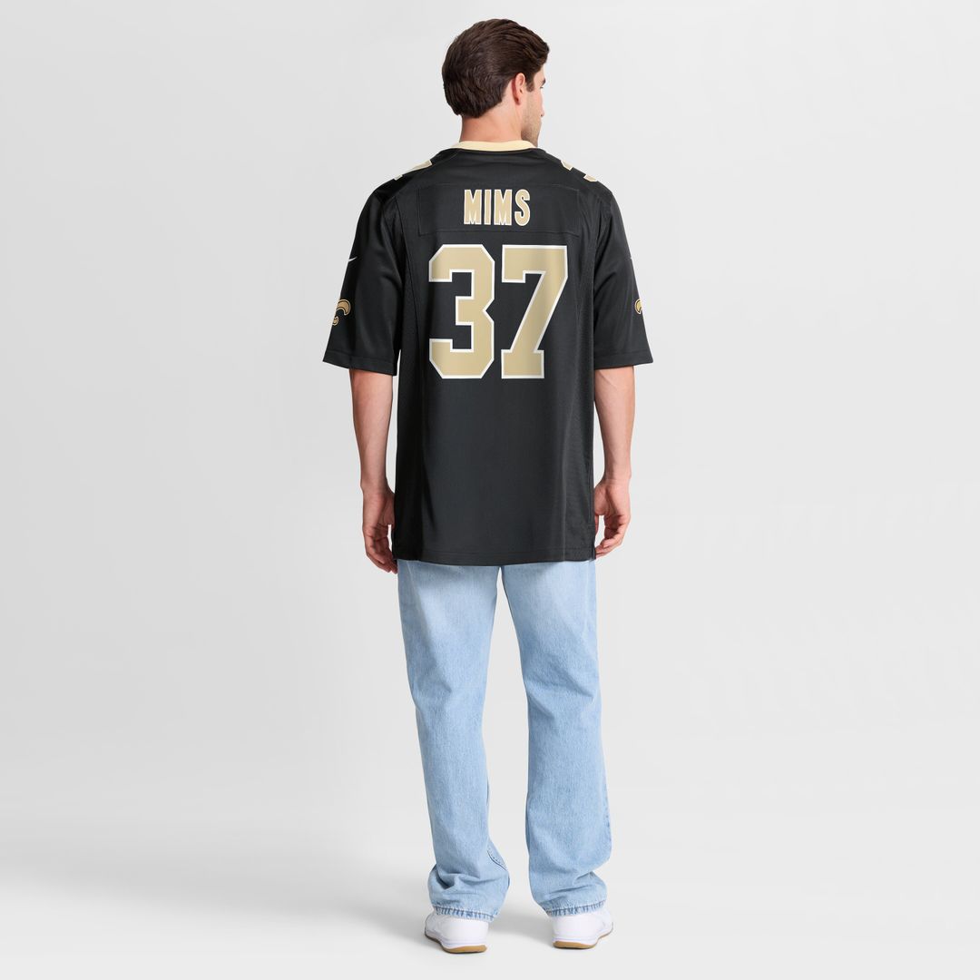 Jordan Mims New Orleans Saints Nike Team Game Jersey -  Black