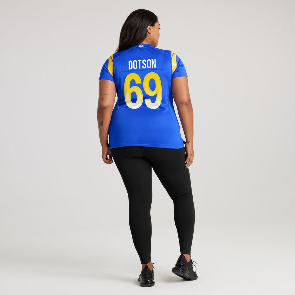 Kevin Dotson Los Angeles Rams Nike Women's  Game Jersey -  Royal