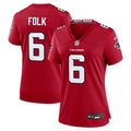 Nick Folk Atlanta Falcons Nike Women's Team Game Jersey -  Red
