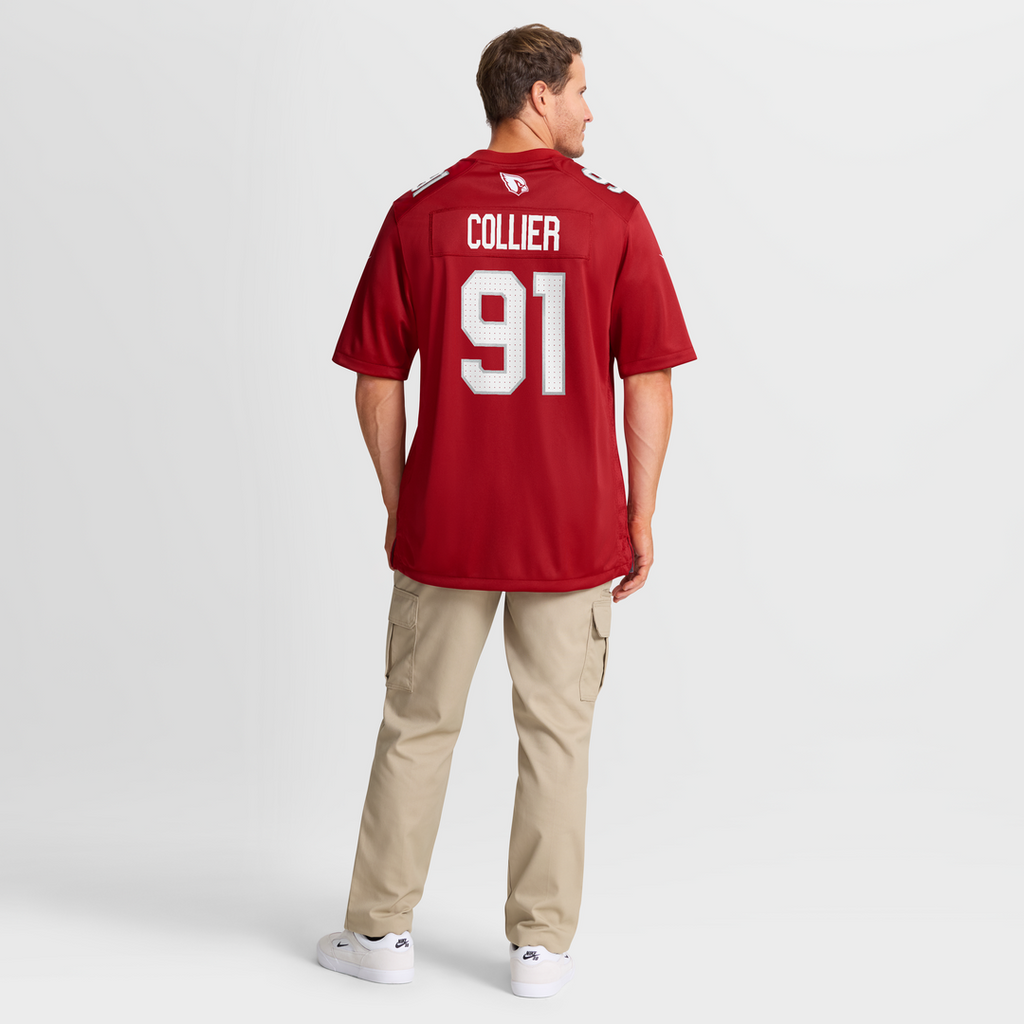 L.J. Collier Arizona Cardinals Nike Team Game Jersey -  Cardinal