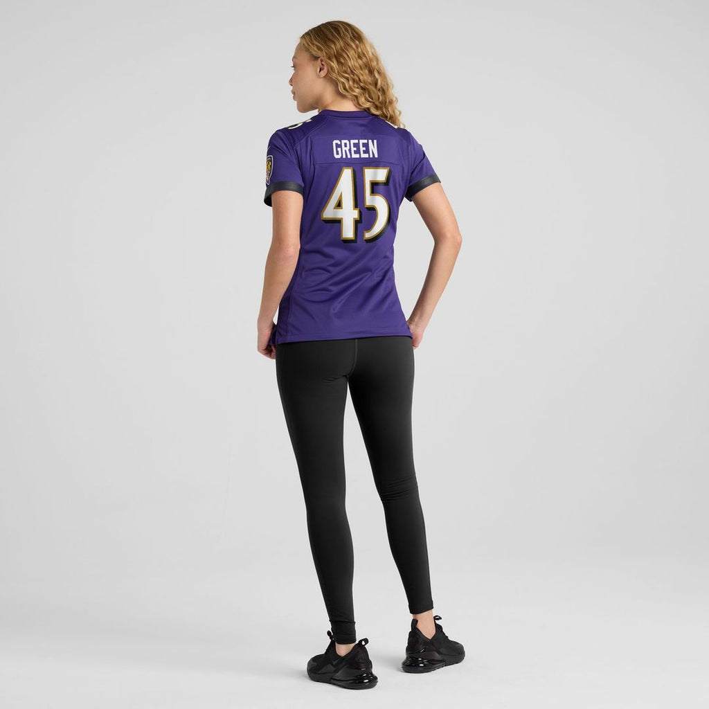 Mike Green Baltimore Ravens Nike Women's Team Game Jersey -  Purple