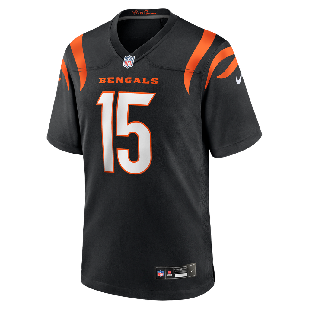 Charlie Jones Cincinnati Bengals Nike Team Game Jersey -  Black