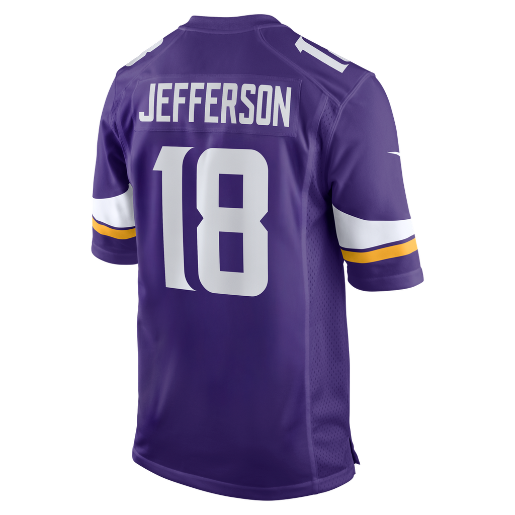 Justin Jefferson Minnesota Vikings Nike Player Game Jersey - Purple