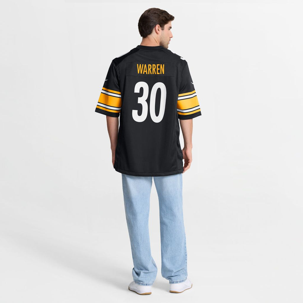 Jaylen Warren Pittsburgh Steelers Nike Game Player Jersey - Black
