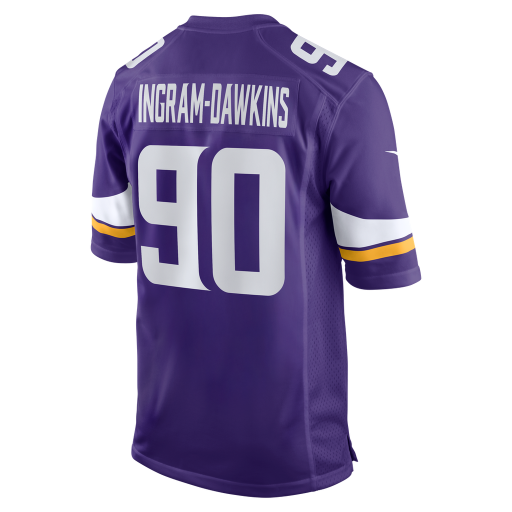 Tyrion Ingram-Dawkins Minnesota Vikings Nike Team Game Jersey -  Purple