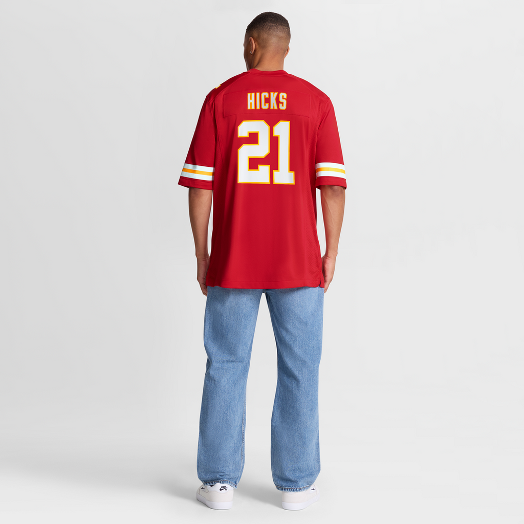 Jaden Hicks Kansas City Chiefs Nike  Game Jersey -  Red