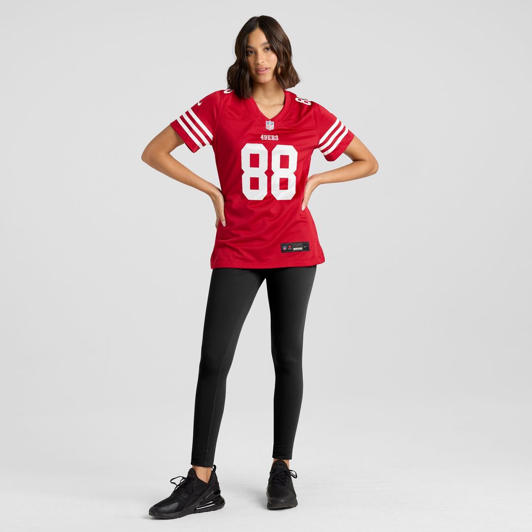 Jake Tonges San Francisco 49ers Nike Women's Team Game Jersey -  Scarlet