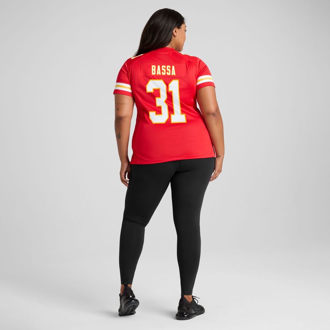 Jeffrey Bassa Kansas City Chiefs Nike Women's Team Game Jersey -  Red