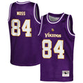 Randy Moss Minnesota Vikings Mitchell & Ness Youth Retired Player NFL Basketball Fashion Jersey - Purple