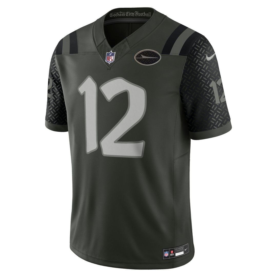 Joe Namath New York Jets Nike 2025 Rivalries Collection Stitched Limited Jersey - Gotham Green