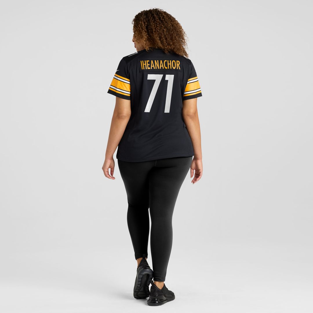 Max Iheanachor Pittsburgh Steelers Nike Women's Team Game Jersey -  Black