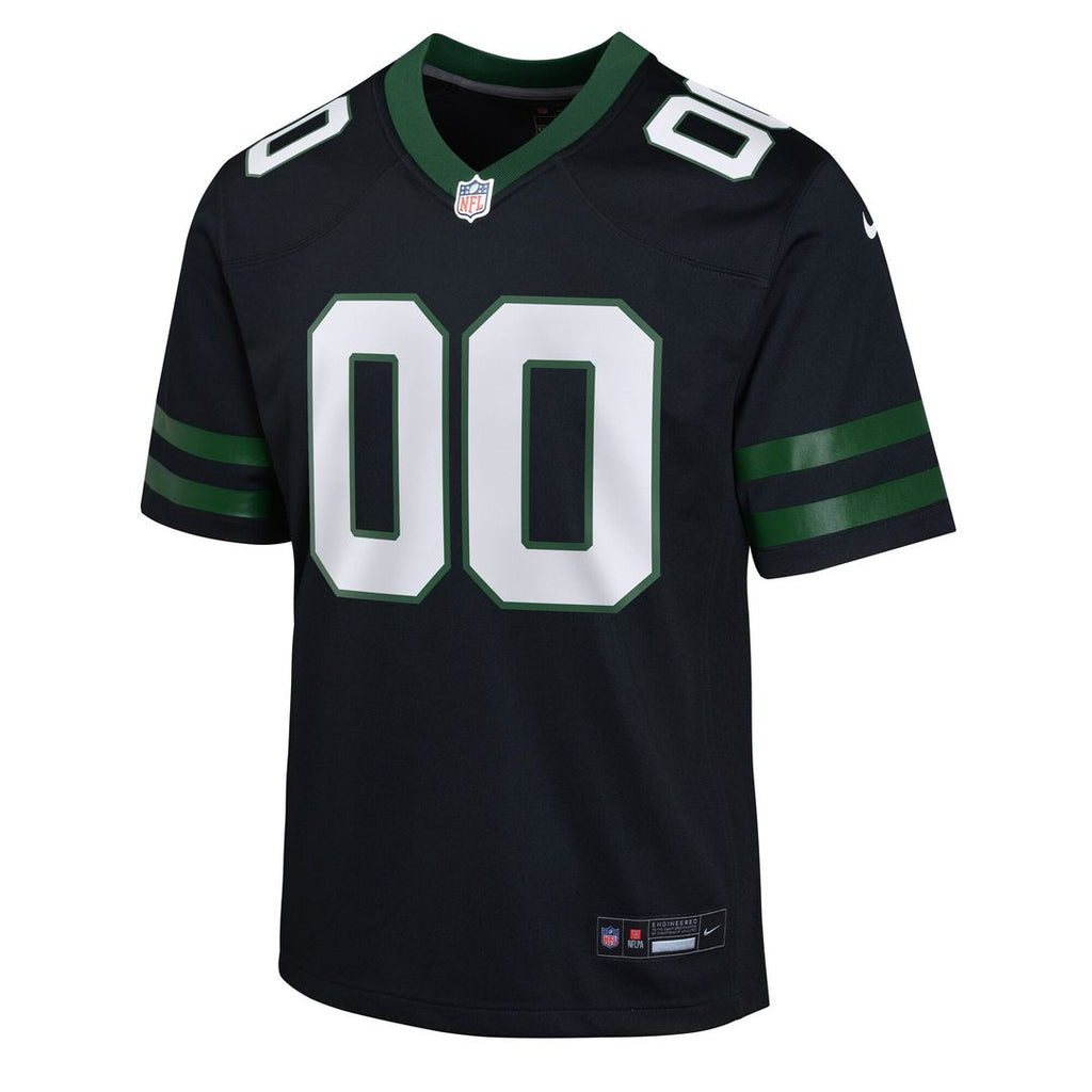 New York Jets Nike Youth Alternate Custom Game Jersey - Black