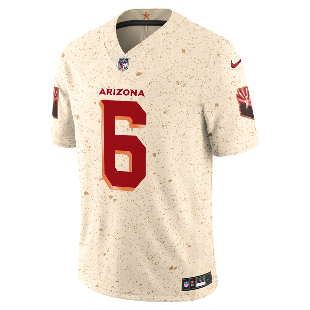 James Conner Arizona Cardinals Nike 2025 Rivalries Collection Stitched Limited Jersey - Natural