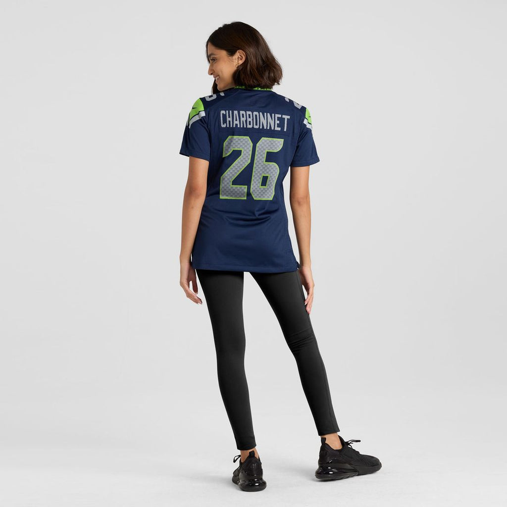 Zach Charbonnet Seattle Seahawks Nike Women's Team Game Jersey -  College Navy