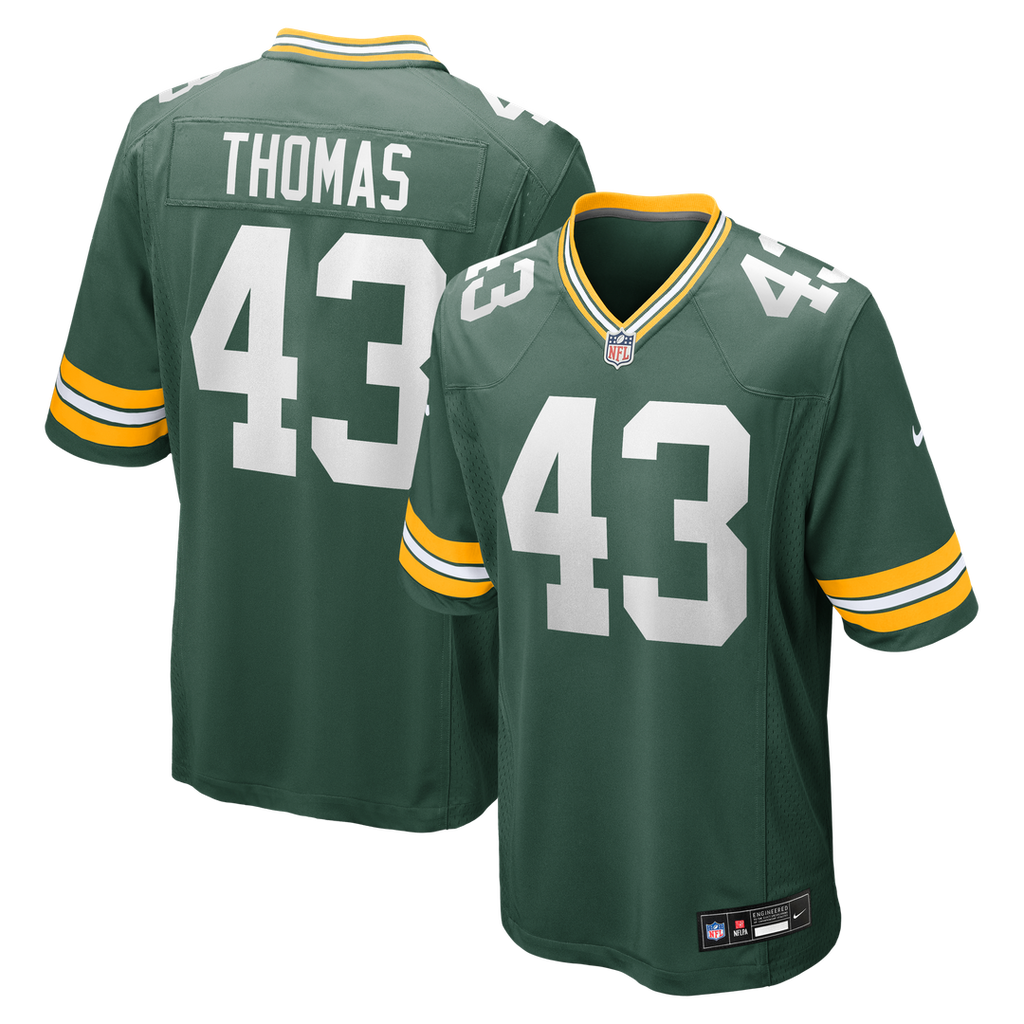 Kiondre Thomas Green Bay Packers Nike Game Player Jersey - Green