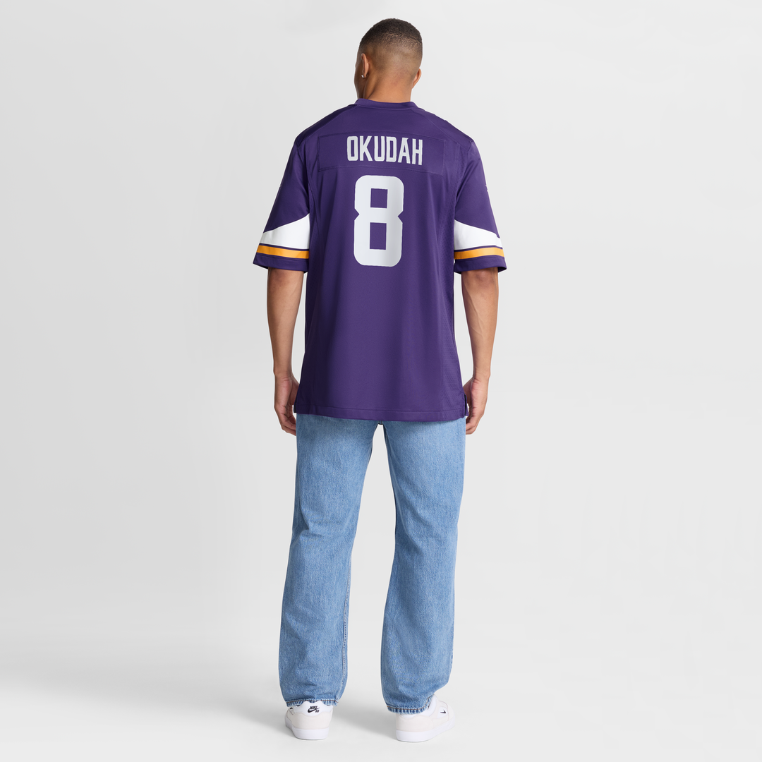 Jeff Okudah Minnesota Vikings Nike Team Game Jersey -  Purple