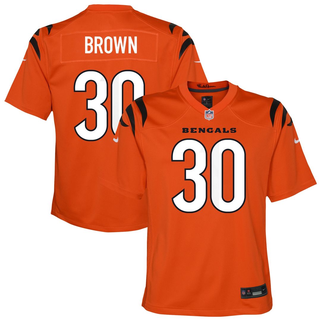 Chase Brown Cincinnati Bengals Nike Youth Youth - Black