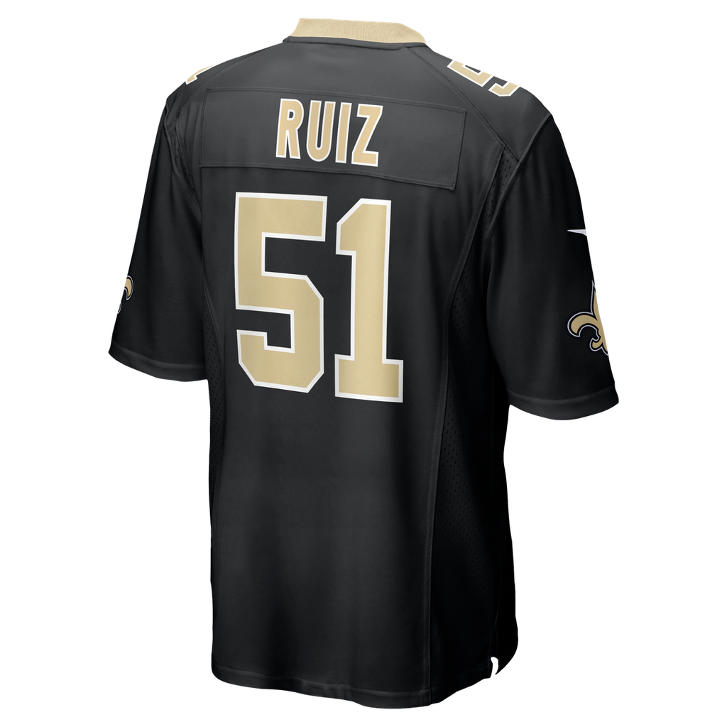 Cesar Ruiz New Orleans Saints Nike Game Jersey - Black