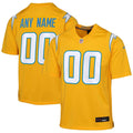 Los Angeles Chargers Nike Youth Alternate Charger Power Game Custom Jersey - Gold