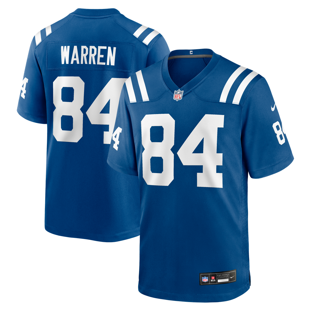 Tyler Warren Indianapolis Colts Nike Team Game Jersey - Royal