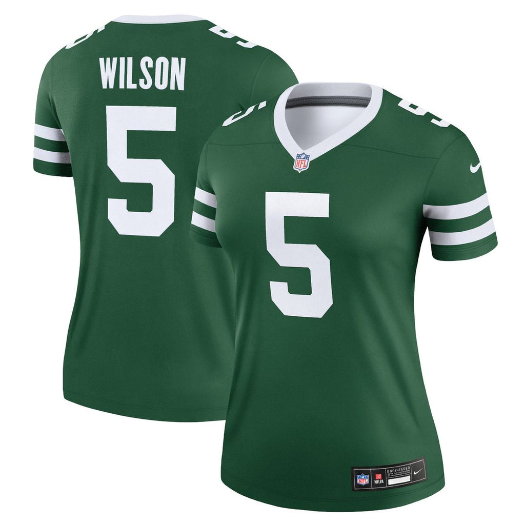 Garrett Wilson New York Jets Nike Women's Legend Player Performance Top - Legacy Green