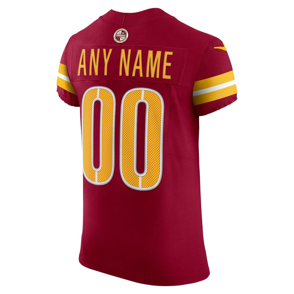 Washington Commanders Nike Alternate Vapor F.U.S.E. Elite Custom Jersey - Black