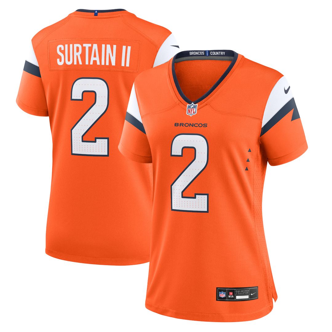 Patrick Surtain II Denver Broncos Nike Women's Alternate Game Jersey - Navy