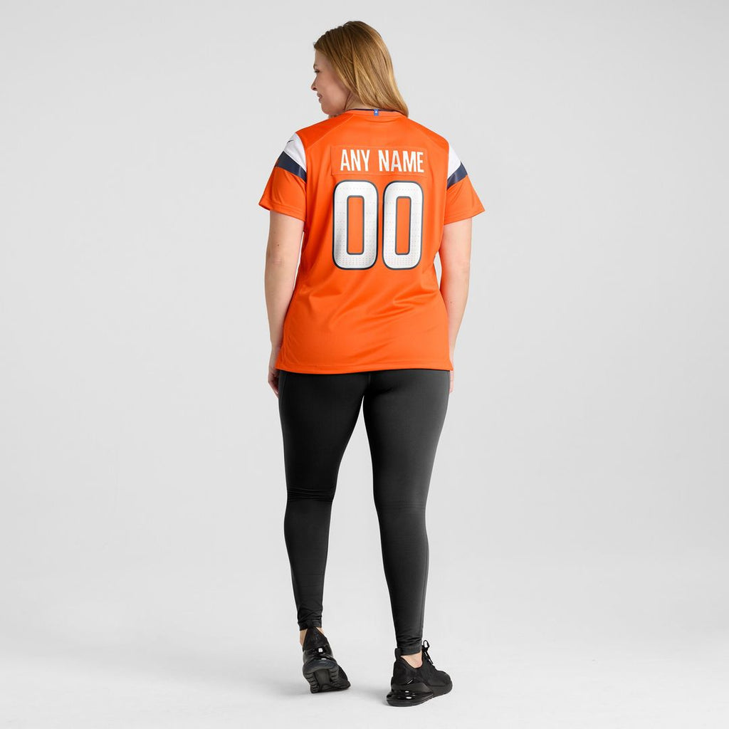 Denver Broncos Nike Women's Team Custom Game Jersey  - Orange