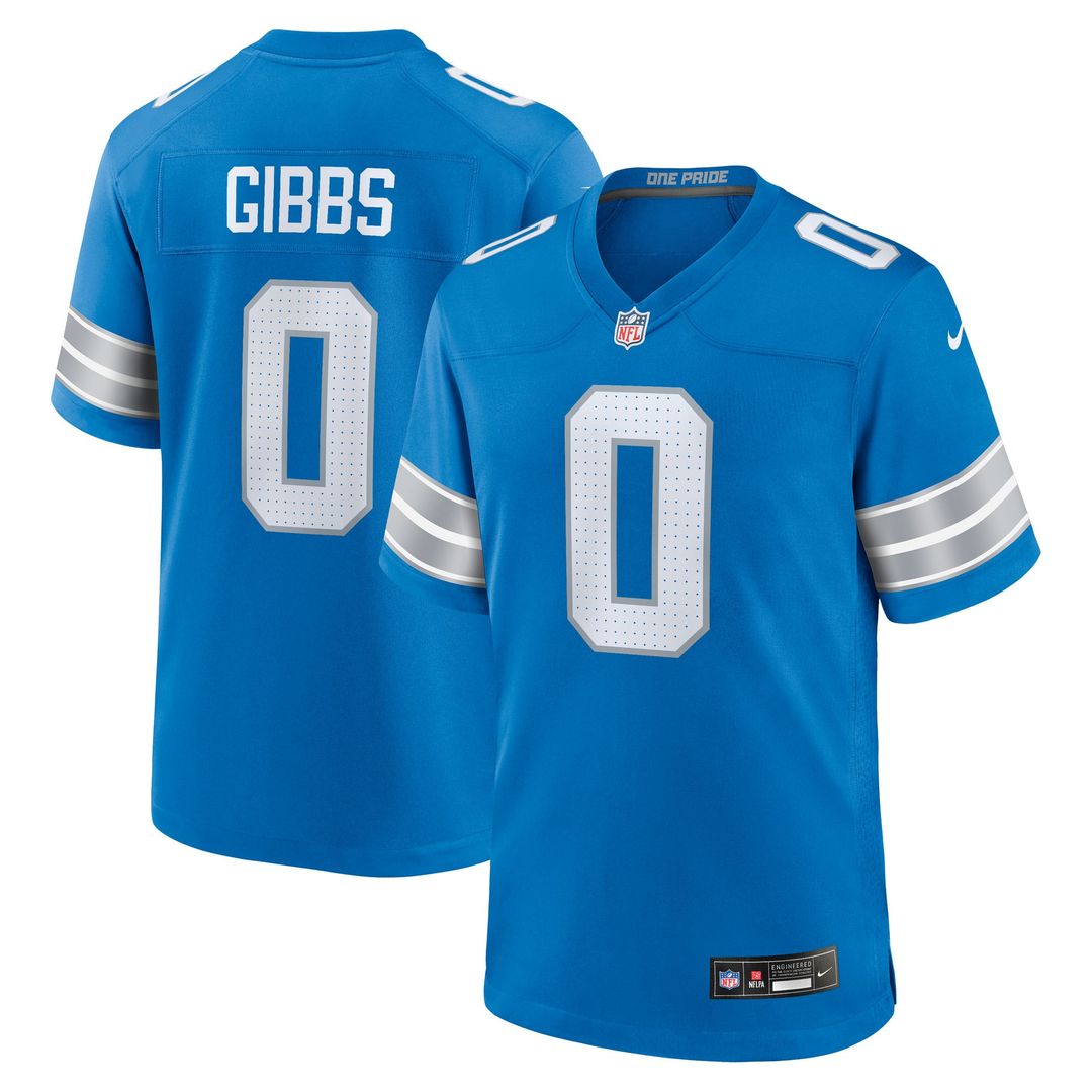 Jahmyr Gibbs Detroit Lions Nike Game Player Jersey - White