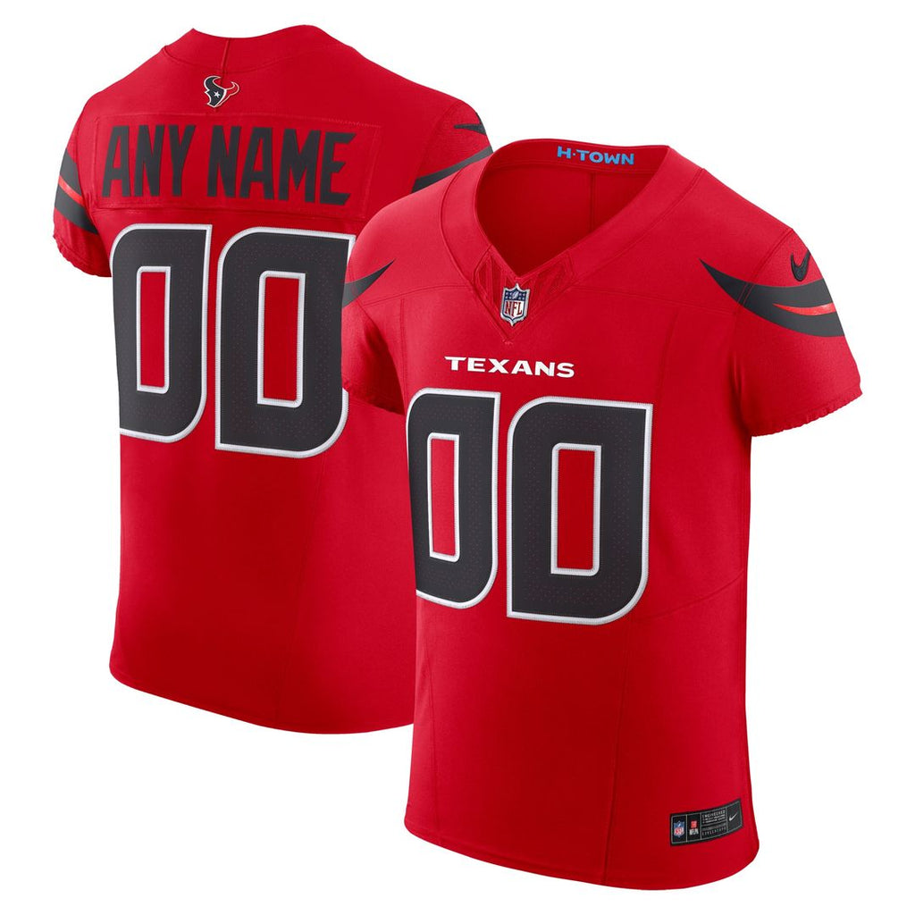 Houston Texans Nike Alternate Vapor F.U.S.E. Elite Custom Jersey -  Red
