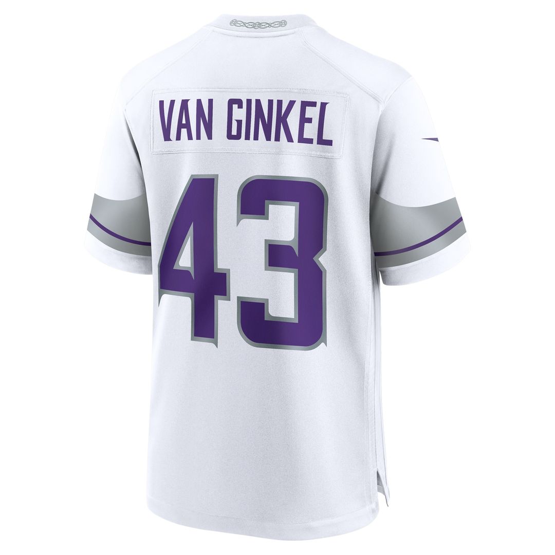 Andrew Van Ginkel Minnesota Vikings Nike Team Game Jersey -  Purple