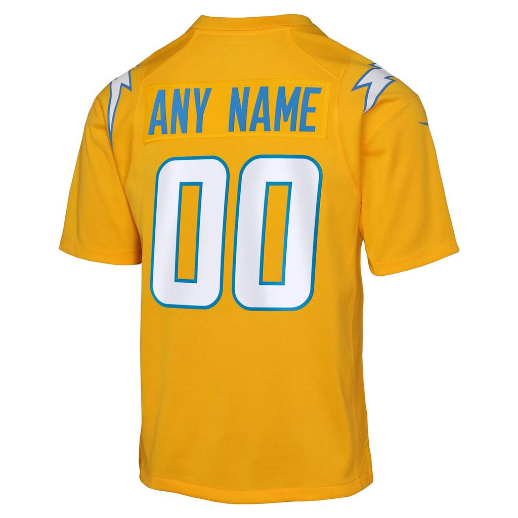 Los Angeles Chargers Nike Youth Alternate Super Chargers Game Custom Jersey - Navy