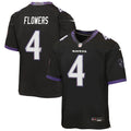 Zay Flowers Baltimore Ravens Nike Youth Alternate Game Jersey - Black
