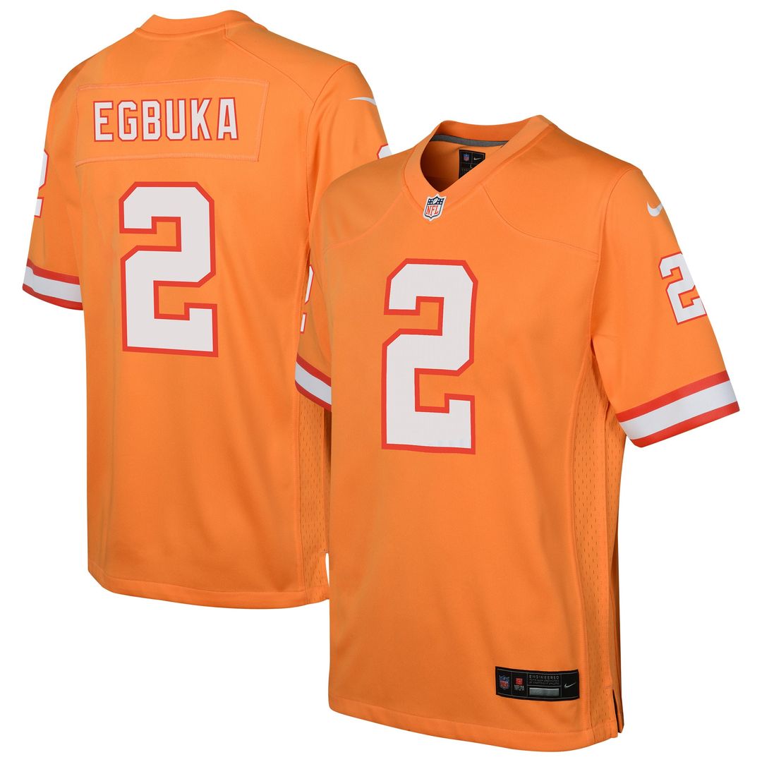 Emeka Egbuka Tampa Bay Buccaneers Nike Youth White Game Jersey - White
