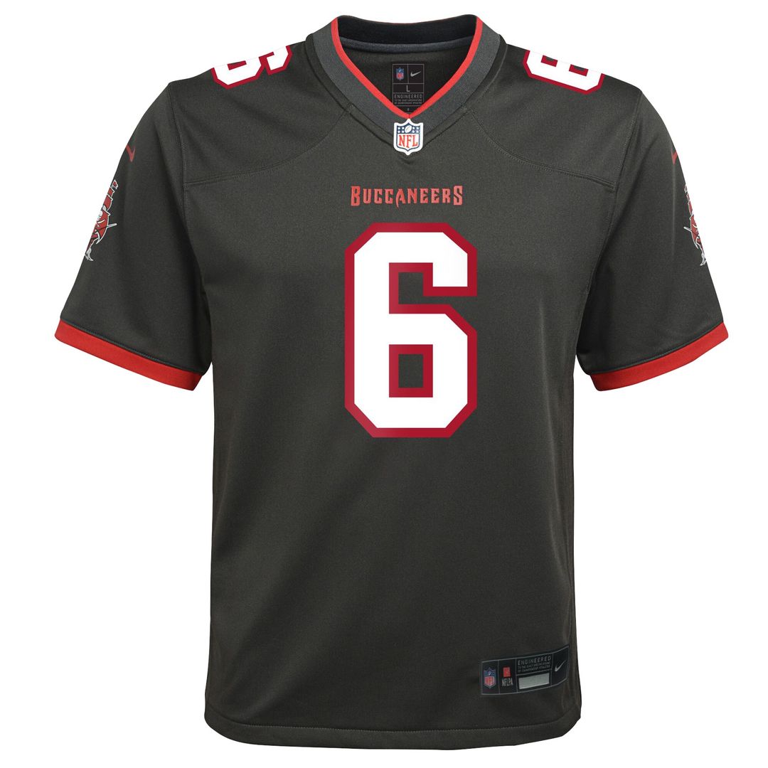 Baker Mayfield Tampa Bay Buccaneers Nike Youth Game Jersey - Pewter