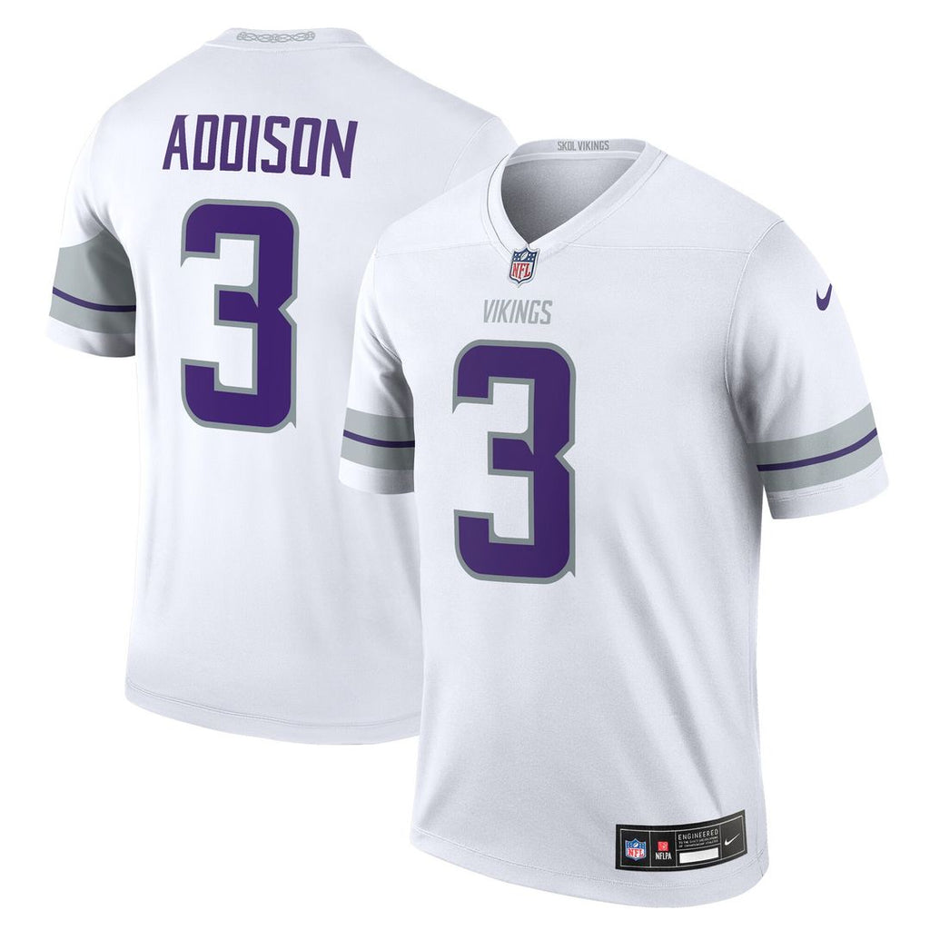 Jordan Addison Minnesota Vikings Nike Legend Player Performance Top - White