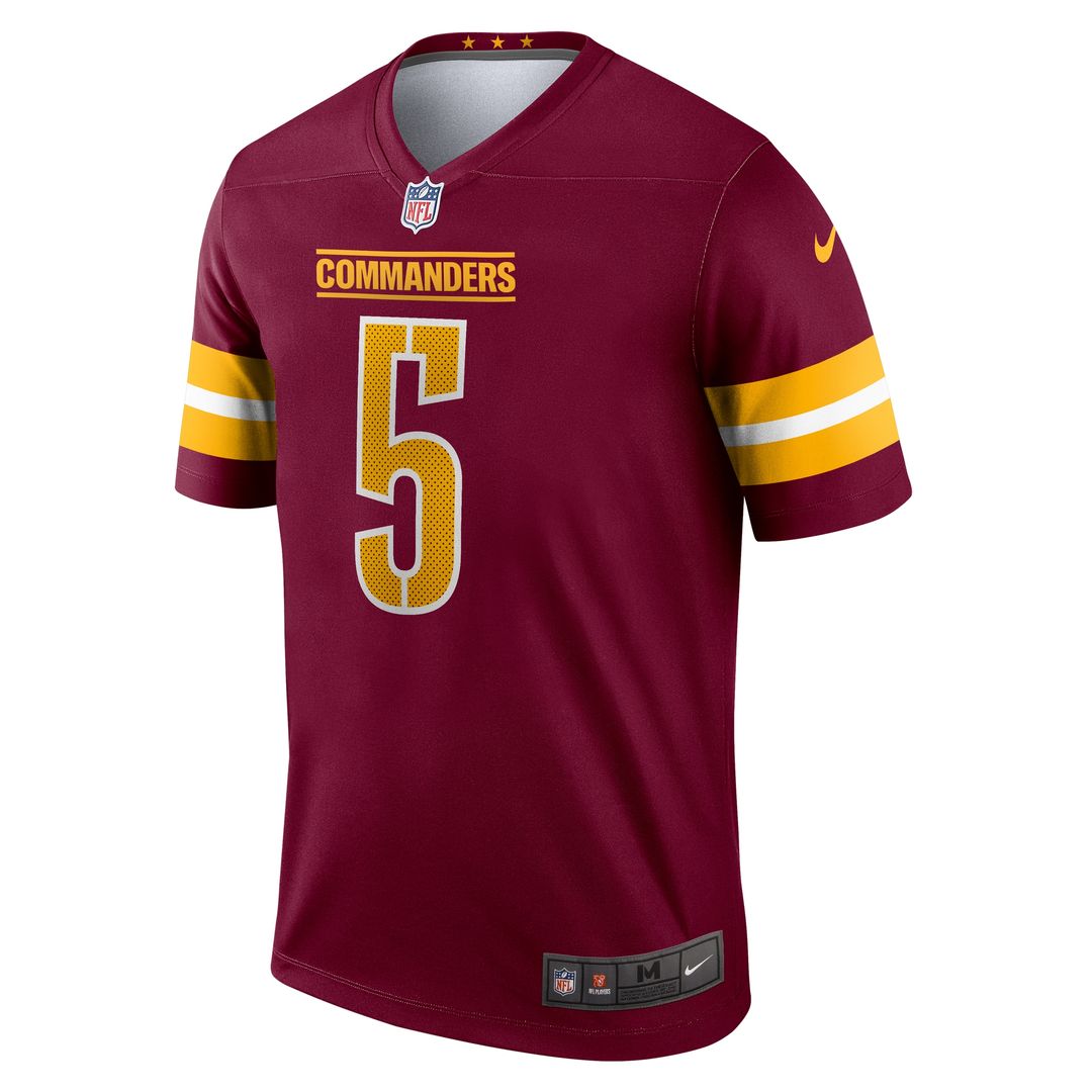 Jayden Daniels Washington Commanders Nike Legend Player Performance Top - Burgundy