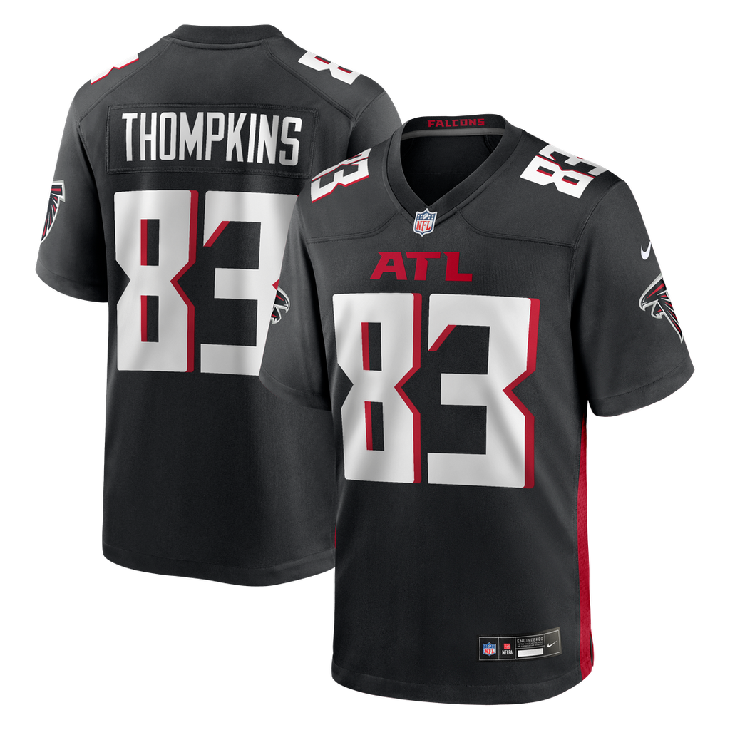 Deven Thompkins Atlanta Falcons Nike Team Game Jersey -  Black