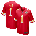 Number 1 Dad Kansas City Chiefs Nike Game Jersey - Red